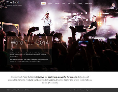 The Band Wordpress Theme for Musicians