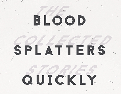 Book cover & text: Blood Splatters Quickly by Ed Wood