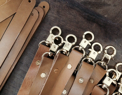 Leather key