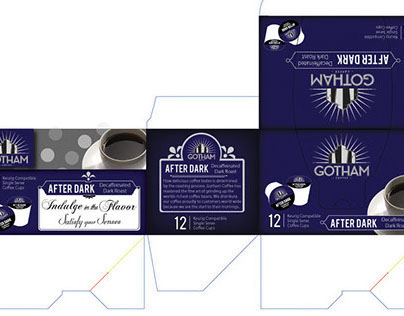 Gotham Coffee K-Cups Packaging Design