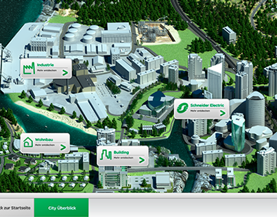 Schneider City - interactive touch screen/app solution