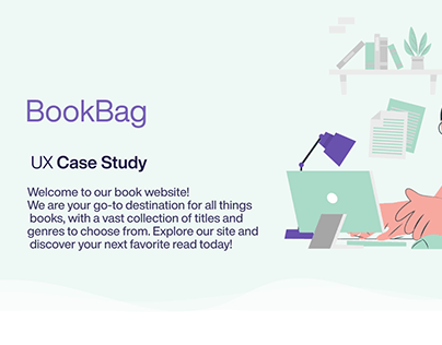 BookBag - A Free Book Reading Website : UX Case Study