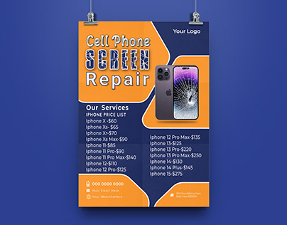 Cell Phone Repair Flyer Design