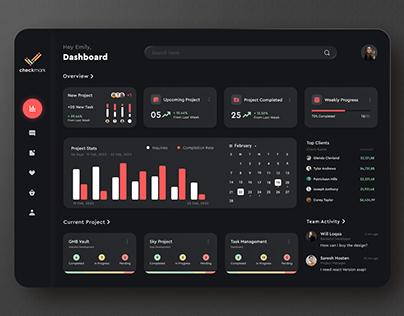 Project Management Dashboard Design🗓️📈
