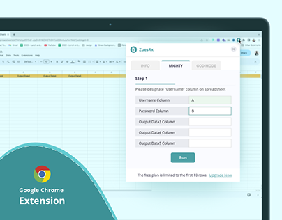 Google Chrome Extension UI Design