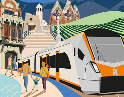 Illustration and Art Direction | Train Tourism