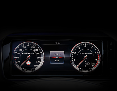 Mercedes S500 AMG speedometer (Kayrovsky)