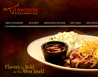 Longhorn Steakhouse Website ReDesign