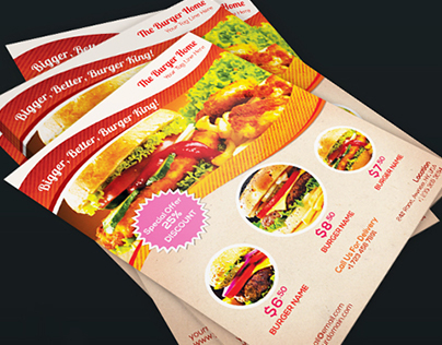 Burger Store Flyer Template