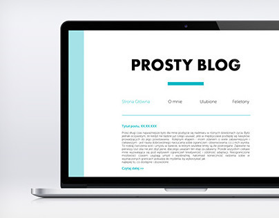 Prosty Blog template
