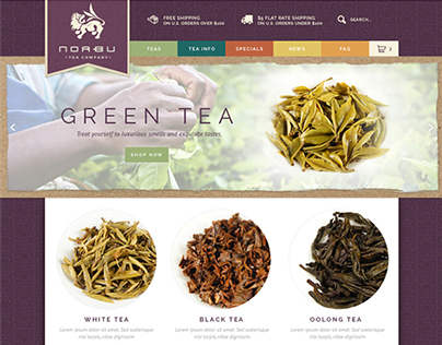 Norbu Tea | e-Commerce Website Design