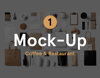 Coffee & Restaurant Stationery Mock-Up