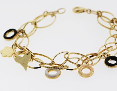 Young Gold Charm Bracelet designed for Linoro Gioielli