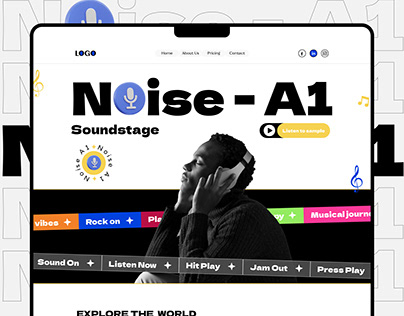 Music- Podcast Website Landing Page