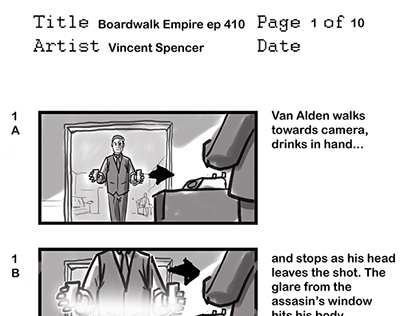 Storyboards Boardwalk Empire Season 4 ep 10 