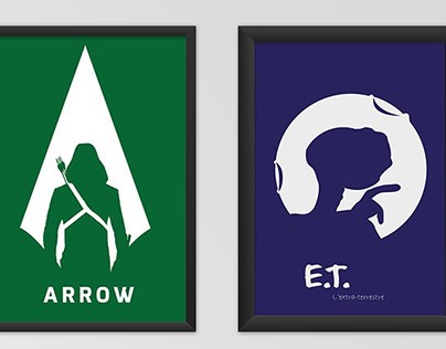 [AFFICHE] minimaliste Arrow & E.T.