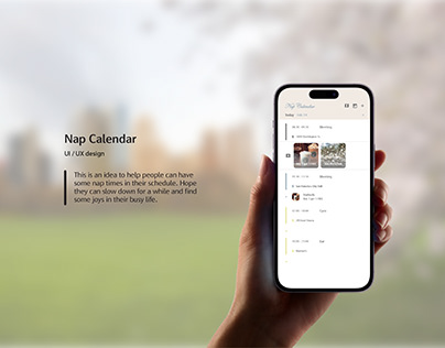 Nap Calendar - UX / UI Design