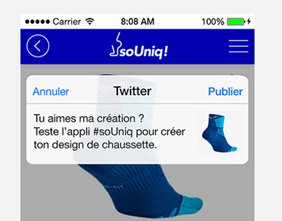 SoUniq - Application mobile