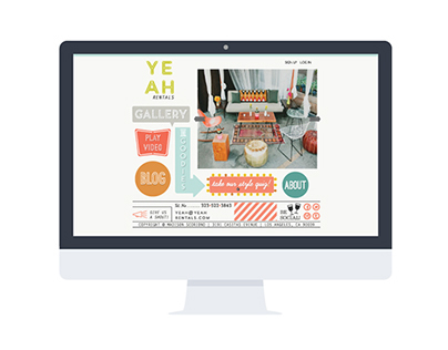 YEAH! Rentals // web redesign (student project)