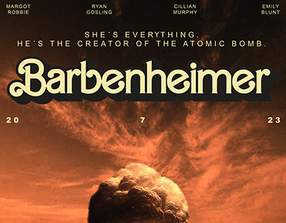 Barbenheimer posters