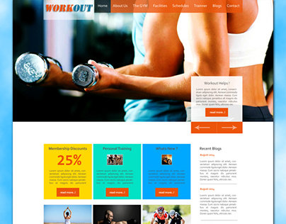 Landing page for GYM
