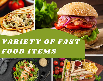 Variety Of Fast Food Items