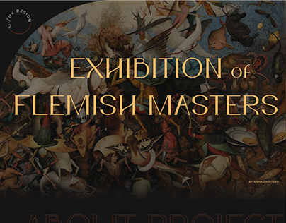 flemish masters. landing page of exhibition.