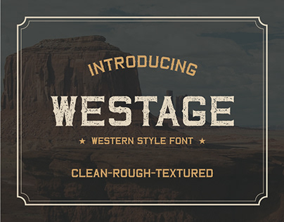 Westage Display Western Font