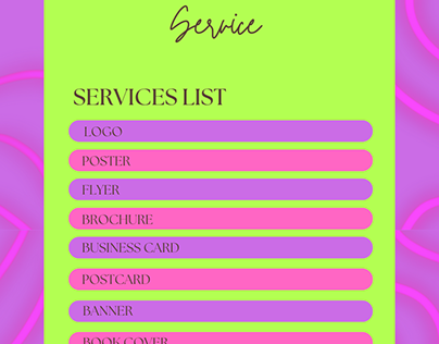 Graphic Design (Service's List)