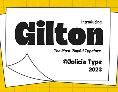 Gilton | Display Font Family | Free To Try Font