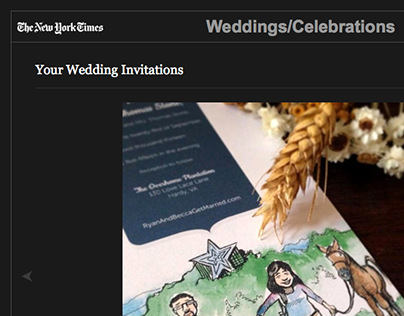 Wedding Art featured in NY Times