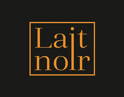 Logo and Package design for dark chocolate Lait Noir.