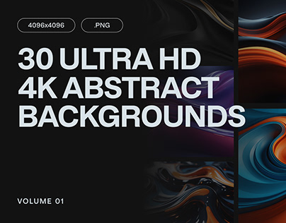 30 Ultra HD 4K Abstract Backgrounds Pack