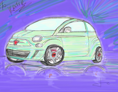 Fiat 500 abarth for my wife Katie