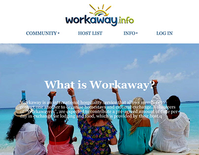Workaway Presentation Website and App (for iOS)