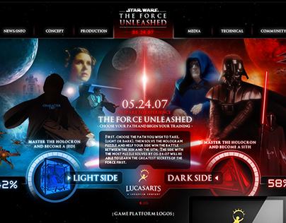 Star Wars: The Force Unleashed Teaser Website (2009)