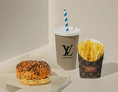 Mockup Design What If Louis Vuitton made fast food?