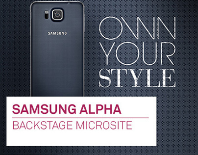 Samsung Galaxy Alpha Microsite