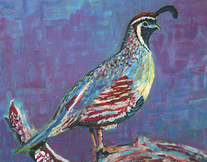 Desert Dwellers Paintings: Birds