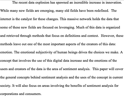 Literature Review of Research in Sentiment Analysis