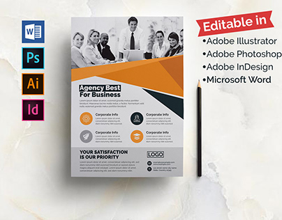 Multiple Software Editable- Corporate Flyer