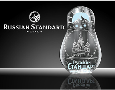 Russian Standard Vodka bottle design