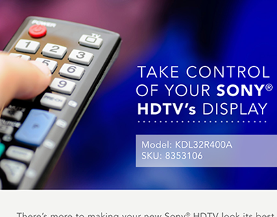 Sony HDTV Display Insert, Consumer Behavior Project