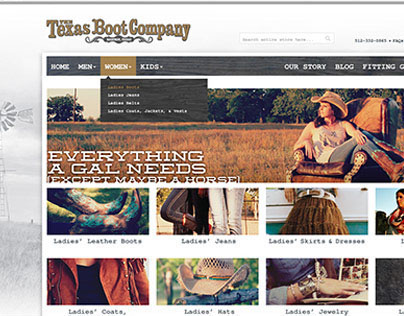 The Texas Boot Co. Website