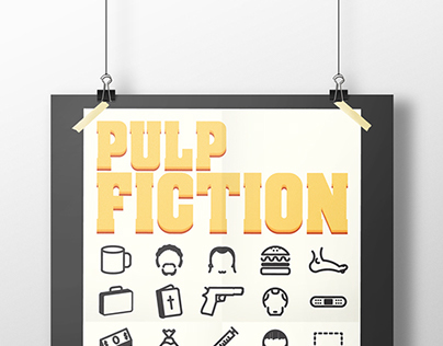 Pulp Fiction Alternative Movie Posters & Icon Set