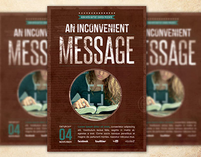 An Inconvenient Message Church Flyer