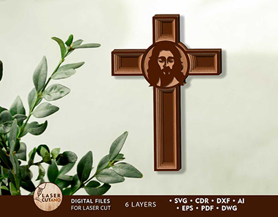 Christian Cross Multilayer Home Decoration