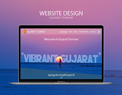Website design - Gujarat Tourism
