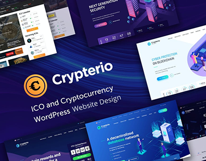 ICO cryptocurrency Bitcoin Website Design