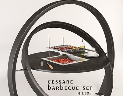 Cesarre KARA Barbecue Grill Set (1 Barbecue)